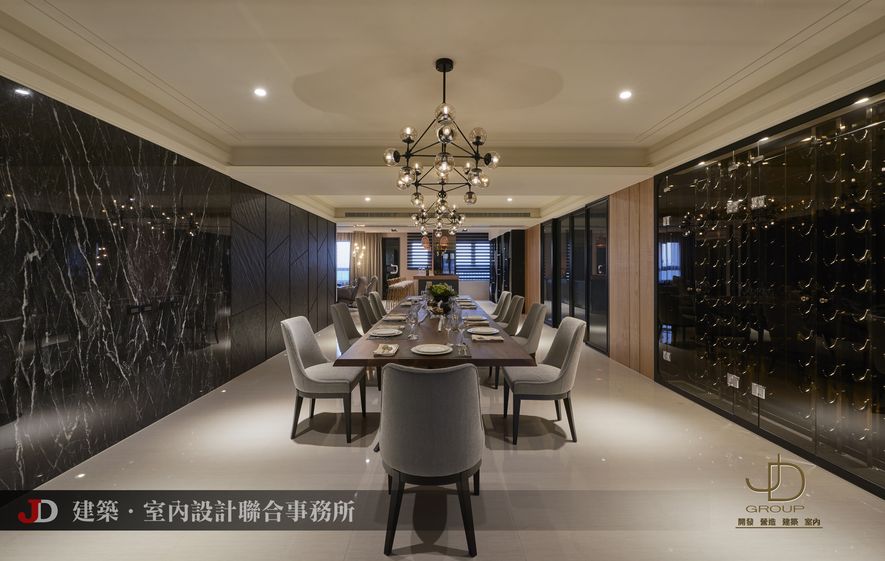 室內設計參考案例:現代時尚風格 200坪實景